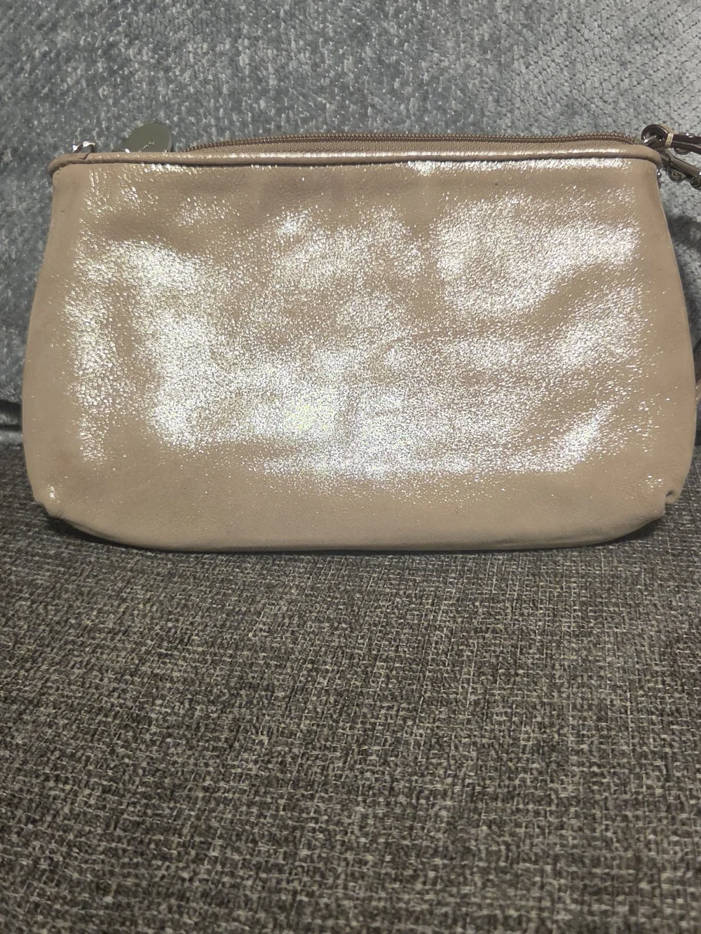 Vintage Mini Coach Bag/Wristlet in Metallic Gold